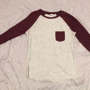 Pink long sleeve shirt size large never worn